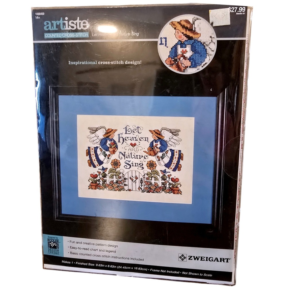 Artiste Let Heaven and Nature Sing Counted Cross Stitch Kit Zweigart 1088459 NEW
